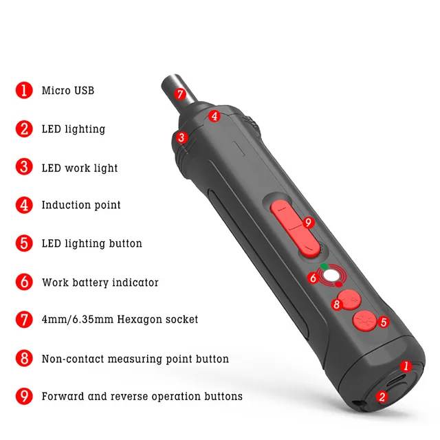 Tournevis électrique pro 4V - 32 embouts