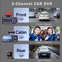 Dashcam 3 EN 1 FULL HD WIFI VIDURE APP