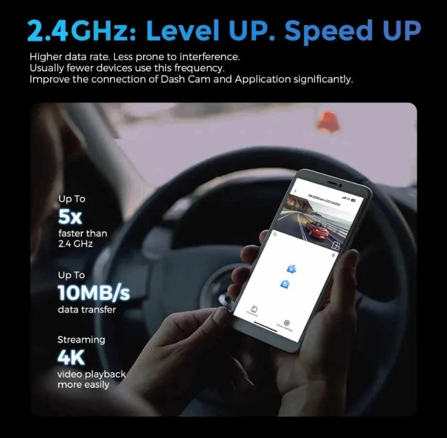 Dashcam ULTRA HD 4K WIFI VIDURE APP