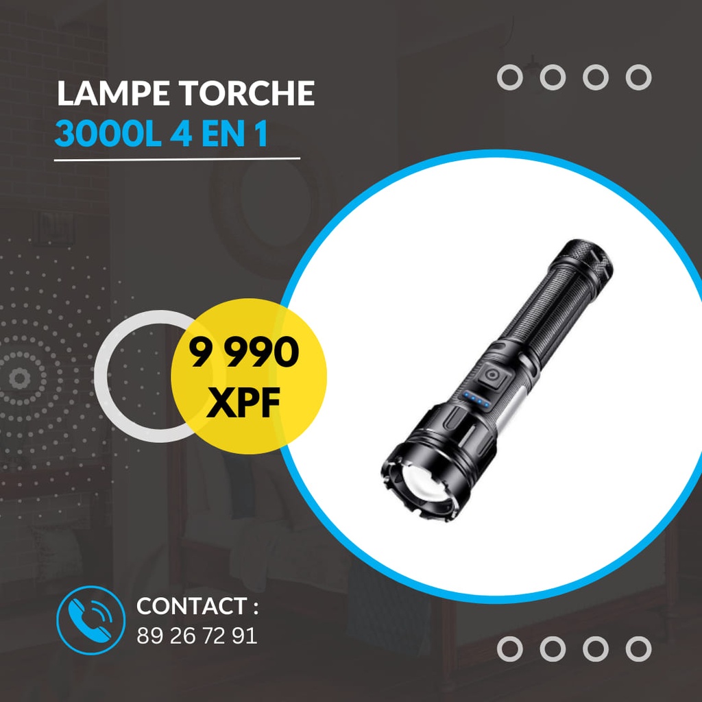 Lampe torche 3.000L